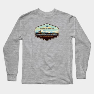 Continental Divide Trail - New Mexico Colorado Wyoming Idaho Montana - trail hiking badge Long Sleeve T-Shirt